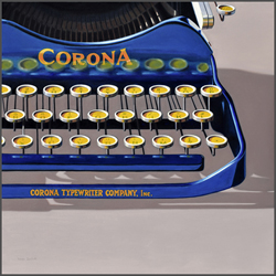 Antique Corona Typewriter - Nance Danforth Paintings